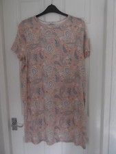 LADIES TU PATTERNED NIGHTY COLOUR:  PINK  SIZE: 18