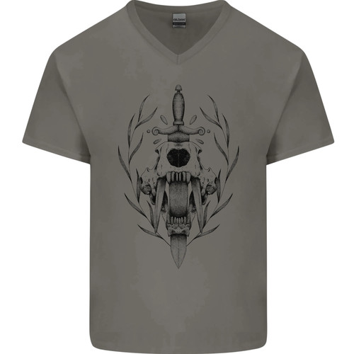 Sabre tooth tiger skull - sabre,