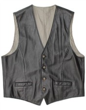 CANDA Mens Leather Waistcoat
