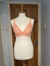 Women's BNWOT STELLA MCCARTNEY Orange Lace Bra, Size M
