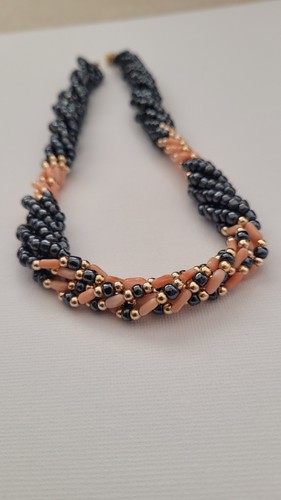 Vintage hematite coral - hematite,