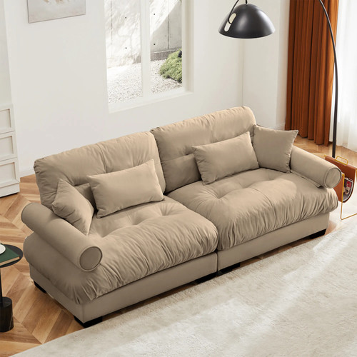 Seater modern sofa velvet - modern,