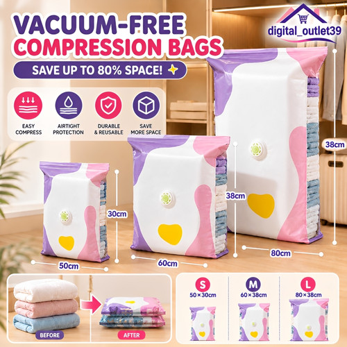 Pump vacuum storage bags - storage,