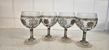 Set Of 4 French Frosted Glass
