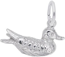 Sterling Silver Duck Charm by
