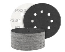 STEBRUAM 50PCS 125mm Dry Wet Sanding Discs 320 Grit, Hook and Loop Sandpaper