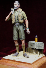 Painted Figure, FAA Pilot WW2  in 75 mm scale on scenic base