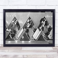 Cubicle Black & White Office