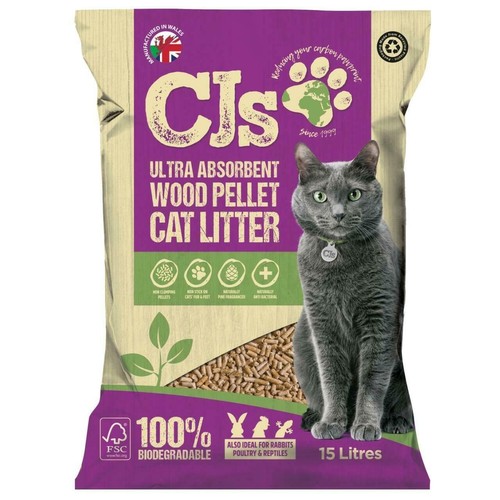 Litres wood pellet - 15,