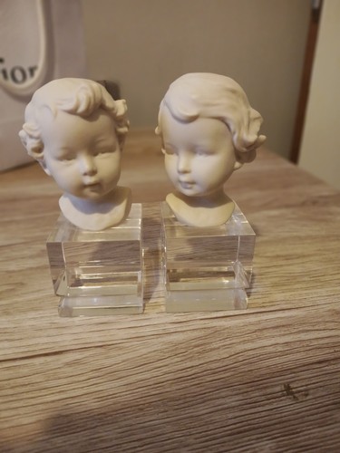 Pair vintage bisque - pair, of