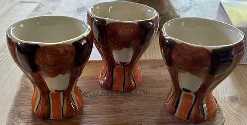 Studio pottery doggie egg - studio,