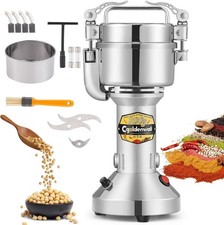 Classic Model Electric Grain Mill 30s Speedy Grinding for Herb/Spice/Nut/Cereal/