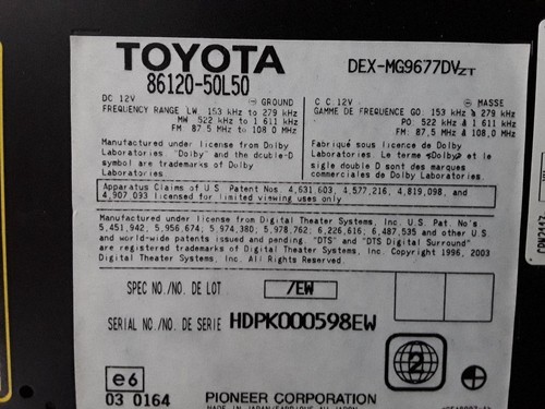 Lexus 460 600h 2008 radio - ls,