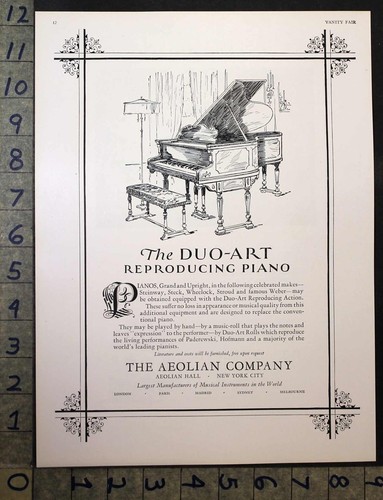 1925 aeolian duo art - 1925, duo-art