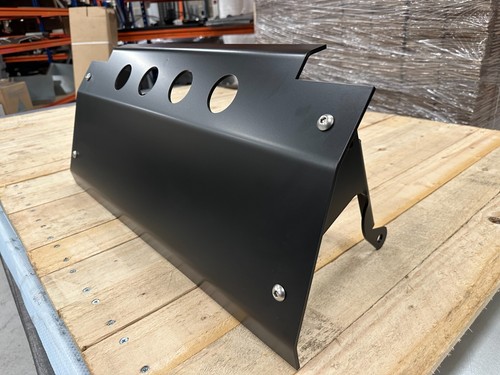 Matt black steering sump - steering, guard