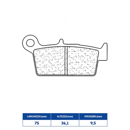 Brakes sintered rear - cl,