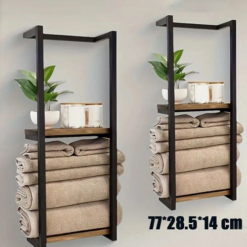 Wall mounted towel rack metal - mounted,