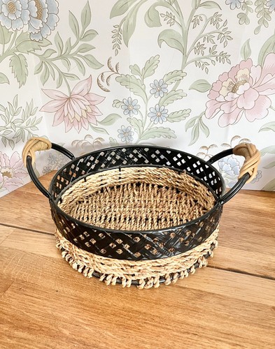 Vintage rattan metal - vintage,