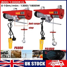 800 1000kg Electric Winch Scaffold Hoist Winch Crane Workshop Garage Lifting Set