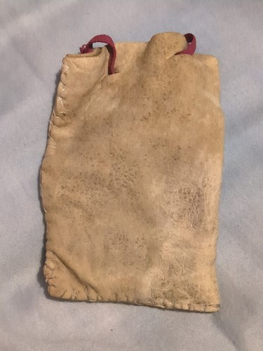 Small antique leather