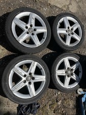 Audi 17” A3 A4 Alloy Wheels 225/45/17 Tyres 8p0601025d 5x112 Winter 5 Spoke
