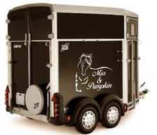 Personalised Horsebox Stickers | Custom Vinyl Graphics Horse Trailer Decal