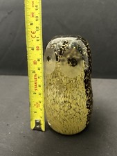 VTG Wedgewood Glass Paperweight Owl Made In England VGC