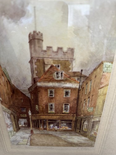 Antique vintage signed - antique, colour