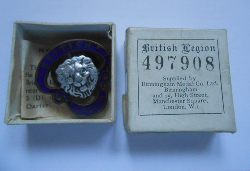 British legion first war boxed - british,
