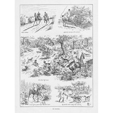 CUB HUNTING Victorian Scenes -