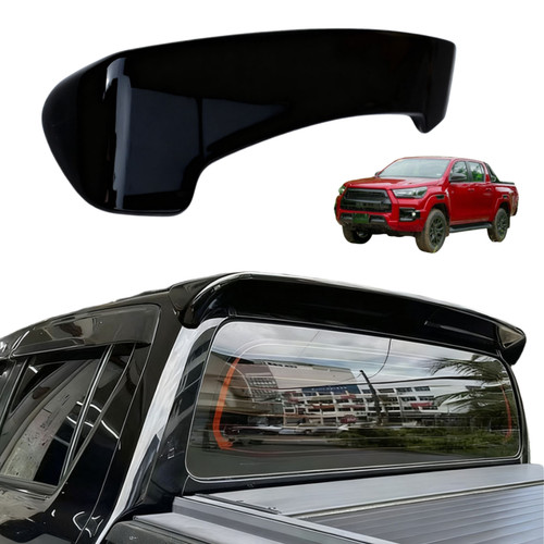 Black rear spoiler tail trunk - black,