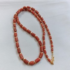 Vintage Coral Necklace Orange