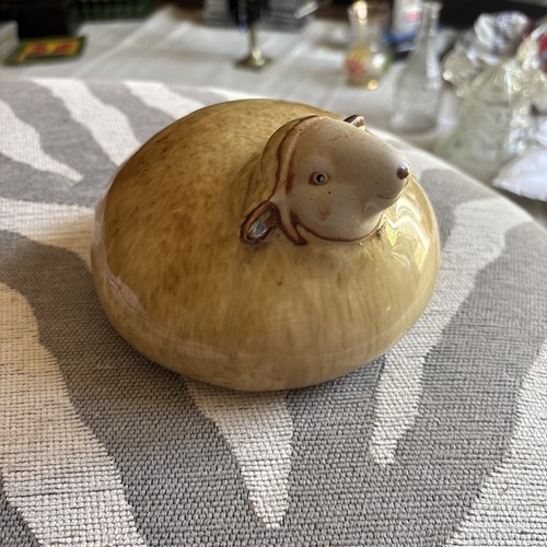 Vintage pottery sheep - pottery,