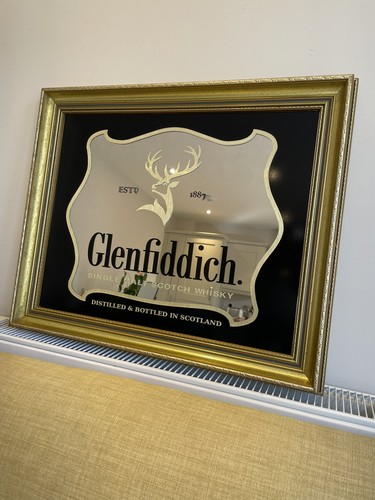 Glenfiddich whisky gilt wooden - gilt,