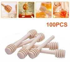 100pcs Honey Wooden Dipper
