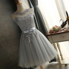 Formal Party Ball Gown Prom Bridesmaid Short Dress Edel Lace Lovely Evening