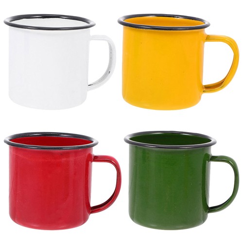 Pcs vintage enamel - enamel, mug