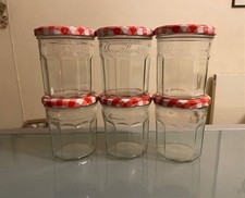 6 x Bonne Maman Glass Jam Jars