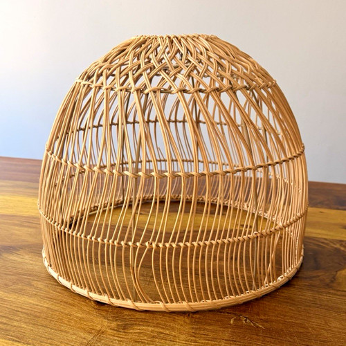 Beige woven rattan - beige, globe
