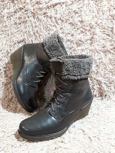Women ecco boots brown - boots, leather