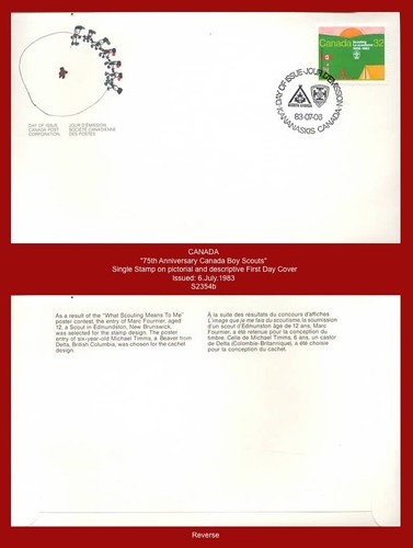 Canada boy scouts 1983 world - boy, -1983