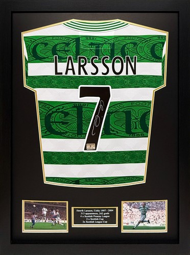 Framed henrik larsson signed - larsson,