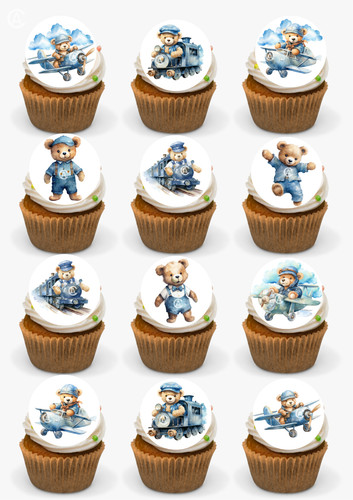 Edible teddy bears trains - teddy,