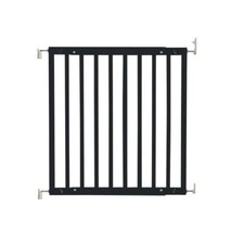 Safetots Stair Gate Wooden, Chunky, Screw Fit Gate, Black, 63.5cm - 105.5cm