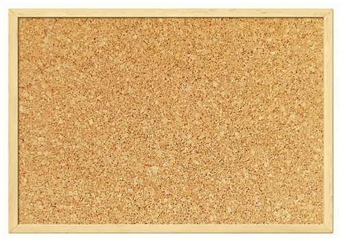 Natural cork pin notice board - natural,