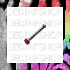 Nose Stud Bone | 1.0mm (18g) - 8mm | Single 1.5mm 2mm 2.5mm 3mm Gem - 18 Colours