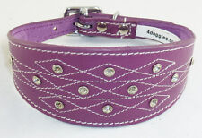 Purple Leather Padded Whippet