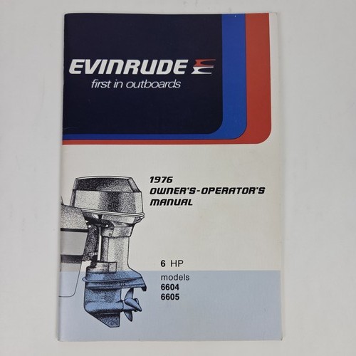 1976 evinrude owner manual - 1976,