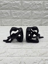 Pair Vintage Book Ends Or Ornaments Figurine Resin Black Naked Lady Deco Style