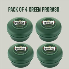 PRORASO Shaving Soap FOUR PACK